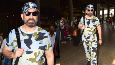Kamal Haasan donnes a camouflage outfit as he promotes 'Indian 2' in Mumbai
