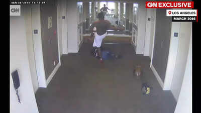 Video shows Sean 'Diddy' Combs punching, kicking and dragging singer Cassie  in hotel hallway in 2016 - Times of India