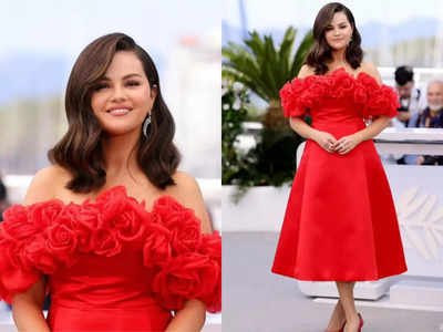 Selena Gomez stuns at Cannes in a custom rose dress