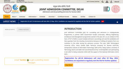 JAC Delhi Counselling 2024 Postponed: Registration to Begin After May 22