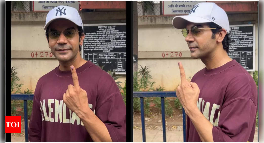 ‘Srikanth’ actor Rajkummar Rao shows off inked finger after casting his vote: It is a big responsibility towards our country | Hindi Movie News