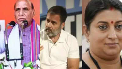 Rajnath Singh, Rahul Gandhi & Smriti Irani in fray in high-profile battles of Awadh