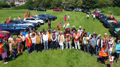 UK: Car rally organised to show support for PM Modi for Lok Sabha elections