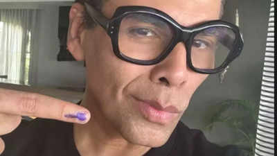 Karan Johar casts his vote in Lok Sabha Elections 2024; shares a selfie