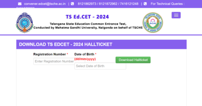 TS EdCET 2024 Admit Card Out At Edcet.tsche.ac.in, Direct Link To ...