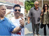 Varun, Khushi & others step out to vote
