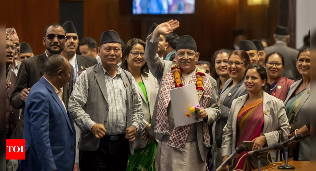 Amid opposition protests, Nepal PM wins parliamentary vote of confidence – Times of India