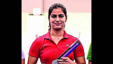 Shooter Manu Bhaker shines at Oly selection trials in Bhopal