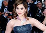 Urvashi Rautela's dancing fish necklace at Cannes