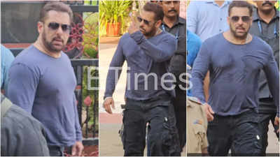 Salman Khan casts his vote just before closing time - see pics