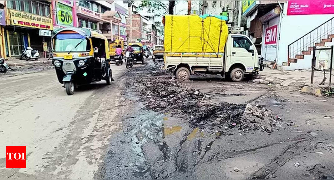 Garbage: Hubballi's bustling stretches choke with post-rain garbage | Hubballi News - Vimarsana News