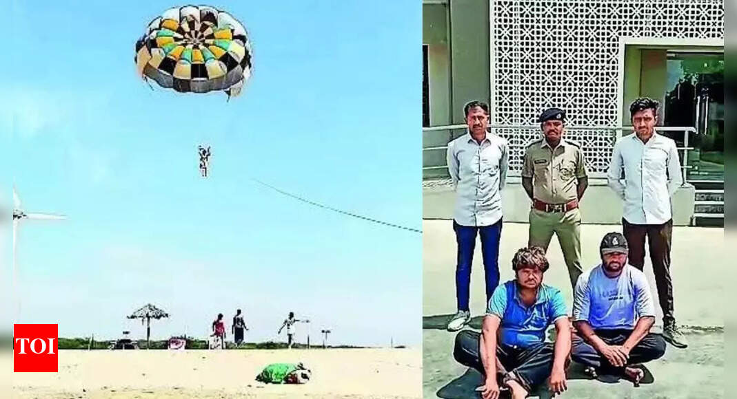 Jharkhand man dies during parasailing at Mandvi beach | Rajkot News - Vimarsana News