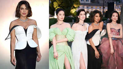 Priyanka Chopra Jonas wins the internet with her new look as she attends an event, poses with Anne Hathaway, Liu Yifei, Shu Qi - WATCH video