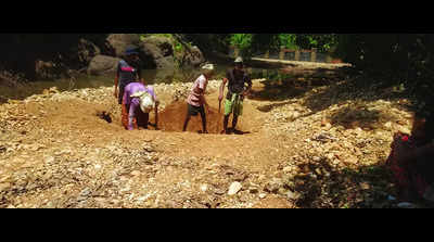 Even after HC rap, illegal sand mining on in Ragada, say locals