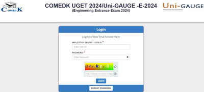 COMEDK UGET Final Answer Key 2024 released at comedk.org, direct link to download