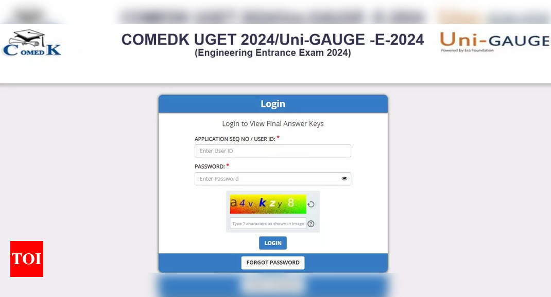 COMEDK UGET Final Answer Key 2024 released at comedk.org, direct link to download