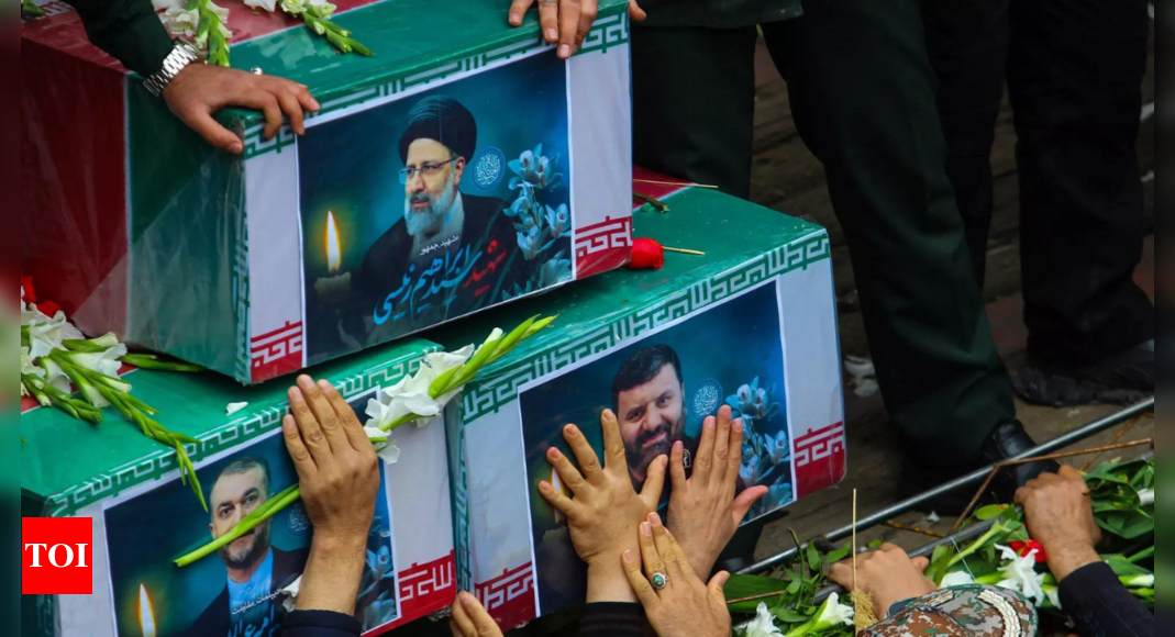 Iranians pay last respects to president killed in helicopter crash – Times of India