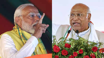 PM Modi calls INDIA bloc 'congregation of scamsters'; Kharge hits back with 'jhoothon ka sardar' attack