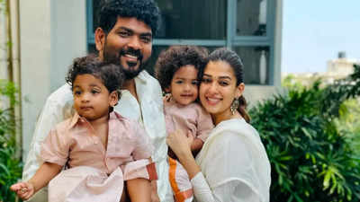 Nayanthara takes her twins Ulag and Uyir on a rickshaw ride in Chennai city - See photos