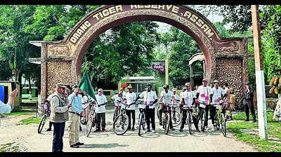 Pedalling 170km for conserving biodiversity