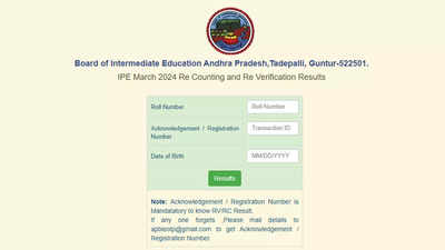 AP Inter recounting and reverification results 2024 out; Direct link to download