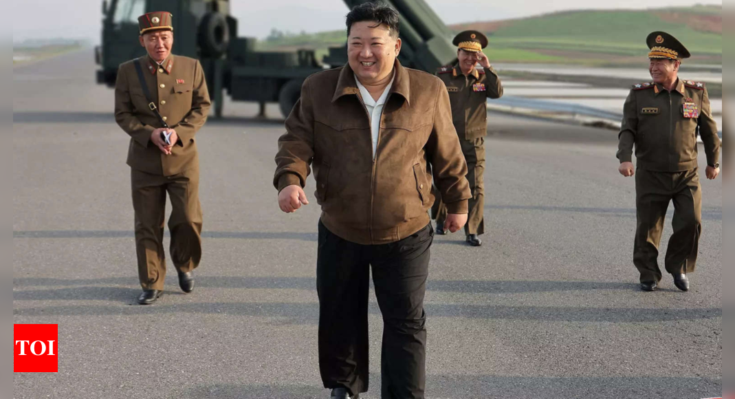North Korea elevates Kim Jong Un’s portrait to make big three personality cult | India News – Times of India
