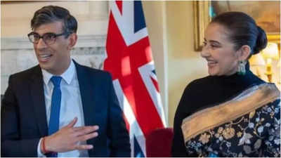 Manisha Koirala shares pics from her meet with UK PM Rishi Sunak; says, 'most attendees 'Loved' 'Heeramandi'