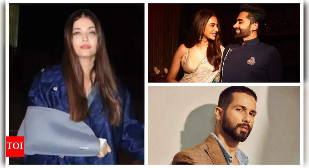 Shahid Kapoor reacts to &lsquo;Ishq Vishk&rsquo; remake, Reason behind Aishwarya Rai&rsquo;s fractured hand, Rakul Preet Singh-Jackky Bhagnani celebrate 3-month anniversary: Top 5 entertainment news of the day | &ndash; Times of India