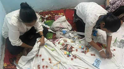 Tapestry with trash: Women living near Delhi landfill use art to fight air pollution
