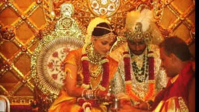 All you need to know about Aishwarya Rai's gold Kanjivaram wedding saree