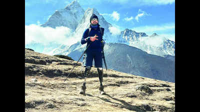 With 6kg backpack, Goa-based triple amputee scales Everest base camp on prosthetic limbs