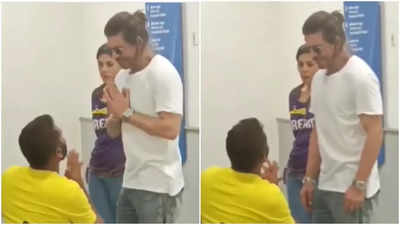 Shah Rukh Khan's greets specially-abled fan despite post-match illness; viral video