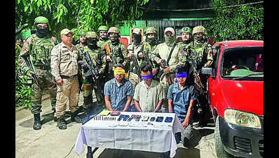 Nine militants of two banned outfits held in Manipur