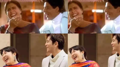 Japanese influencers Mayo and Kake Taku recreate 'K3G' magic with Shah Rukh Khan and Kajol's scene - "bade majaki ho"