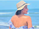 Pics; Monalisa stuns in stylish co-ord set during beach getaway