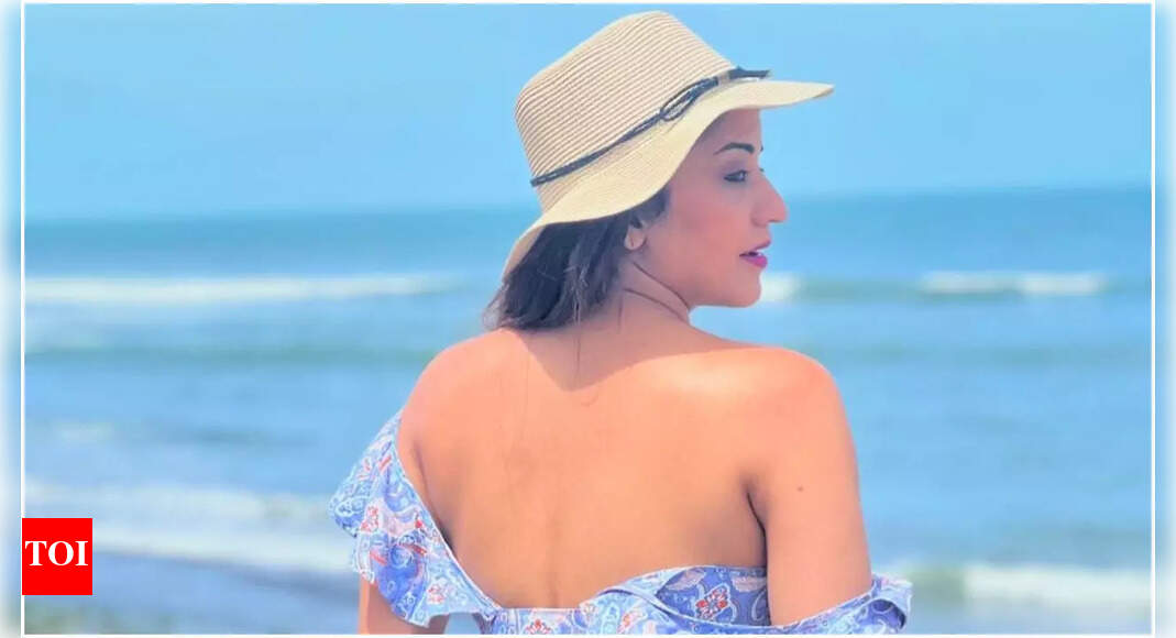 Pics; Monalisa stuns in stylish co-ord set during beach getaway | Bhojpuri Movie News - Vimarsana News