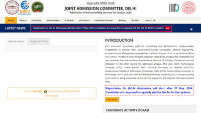 JAC Delhi 2024 Counselling from May 27: Check eligibility, participating institutes, fees, and more