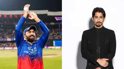 Siddharth writes a cheering note for cricketer Dinesh Karthik after his team gets eliminated from IPL 2024