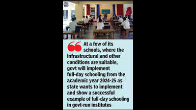 Full-day schooling in few Goa govt high schools in 2024-25