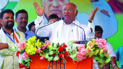 Congress man held for Kharge poster blot