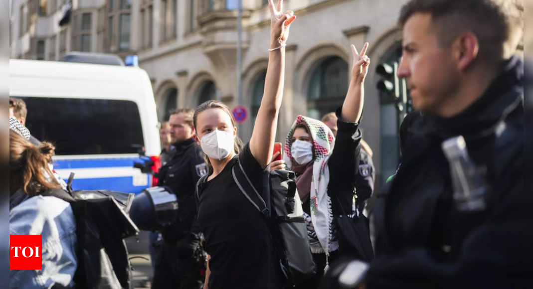 German police clear pro-Palestinian protesters from Berlin university – Times of India