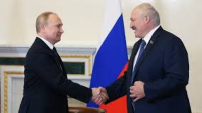 Putin arrives in Belarus for a two-day visit with a key ally