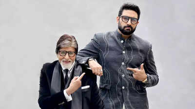 Amitabh Bachchan eagerly anticipates Abhishek Bachchan's upcoming films | - Times of India