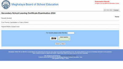 MBOSE Meghalaya Board SSLC Class 10th Results Out at megresults.nic.in, 55.80% pass: Check Direct Link Here