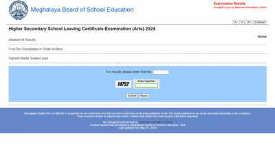 Meghalaya Board HSSLC Class 12th Arts Result 2024 Out, 87.25% pass: Direct link to Download