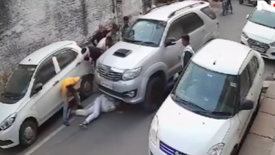 CCTV captures horrific moment: Elderly man dragged by SUV in Jhansi