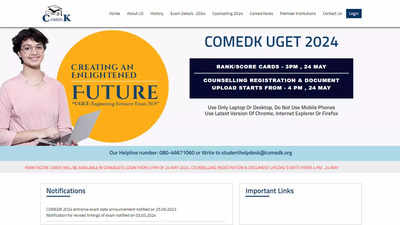 COMEDK UGET 2024: Counselling Registration Begins for Engineering and Architecture Aspirants; Apply here