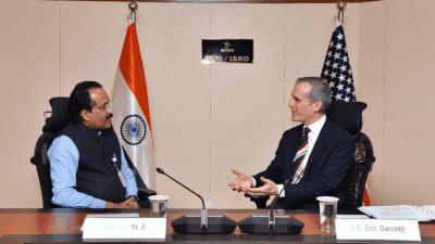 US Ambassador Visits Isro headquarters, proposes "QUAD Satellite"