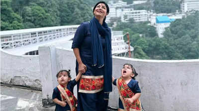Debina Bonnerjee’s visit to Vaishno Devi with her daughters captures fans' hearts
