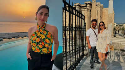 Disha Parmar and Rahul Vaidya enjoy Greek holiday, share candid vacation photos